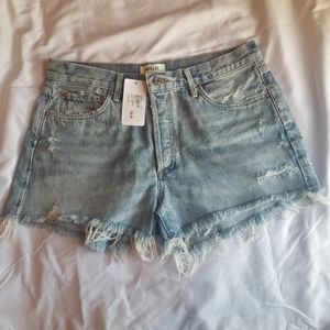 Agolde blue jean shorts. Size 30
